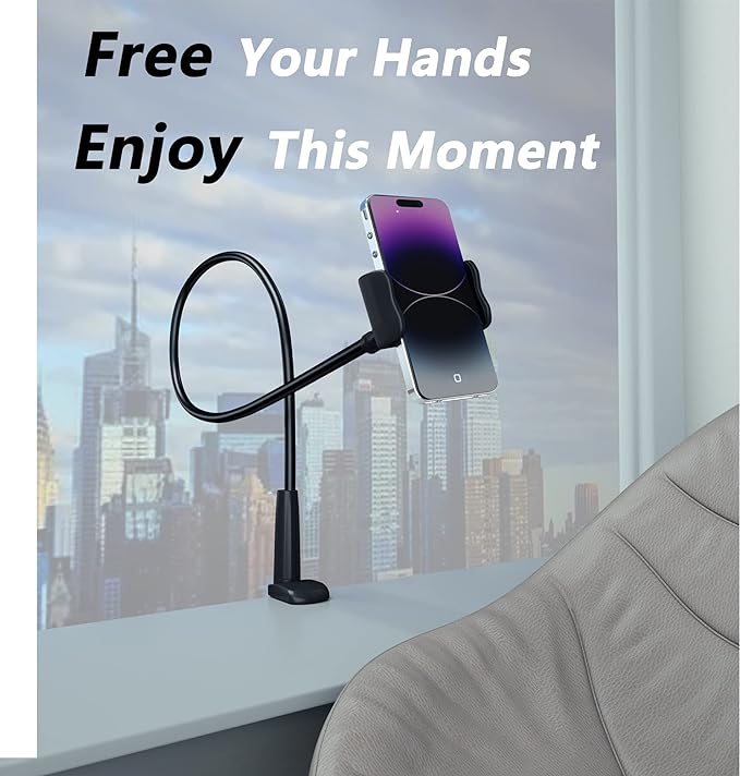 Cell Phone Clip Bed Stand Holder,