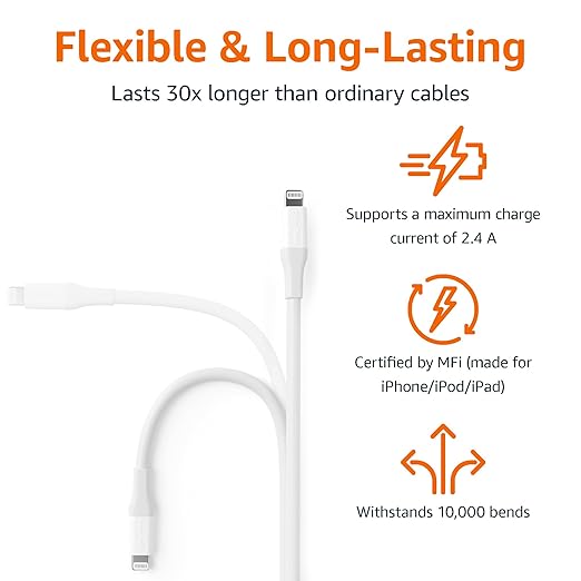 Amazon Basics MFi Certified USB-C to Lightning Fast Charging Cable