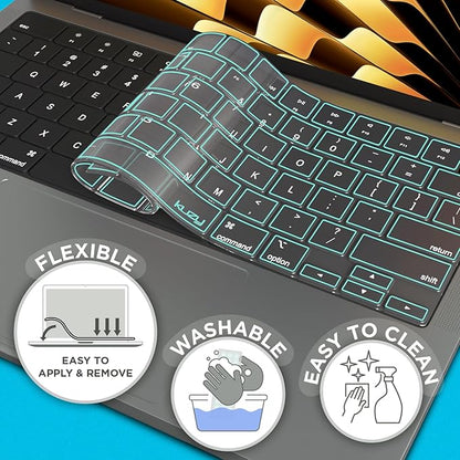 Kuzy Mint Premium MacBook Pro 14 inch Keyboard Cover M4 16" 2025 2024 2023 M3
