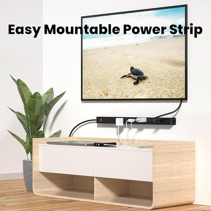 12 Outlet Long Power Strip Surge Protector