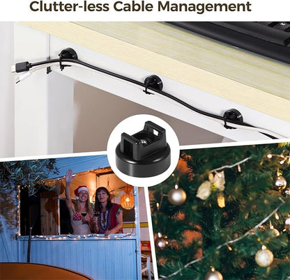 Magnetic Cable Zip Tie Mounts, Wire Management Bases