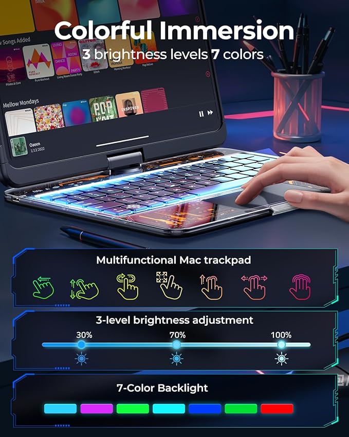 TSQQST Clear Wireless Keyboard Case