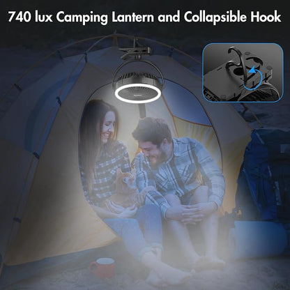 Camping Rechargeable Fan, Battery Operated