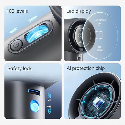 JISULIFE Portable Fan Pro1S 2025, 40Hrs Max Cooling Personal Handheld Fan