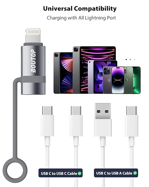 USB C to Lightning Adapter, Type C to Lightning Adapter Support 36W PD Fast