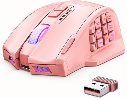 UtechSmart Venus Pro Wireless MMO Gaming Mouse, 000 DPI Optical Sensor