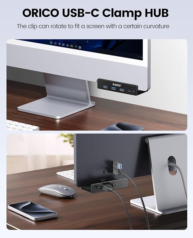 ORICO USB Hub 3.0, Clamp USB Hub