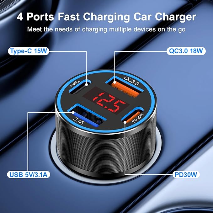 USB C Car Charger, Galaxy S25