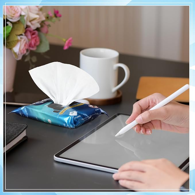 240 Count Electronic Cleaning Wipes 12 Pack Pre Moistened Screen Wipes