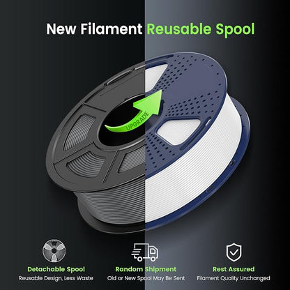SUNLU PETG Glow in The Dark Filament, Luminous PETG 3D Printer Filament 1.75mm