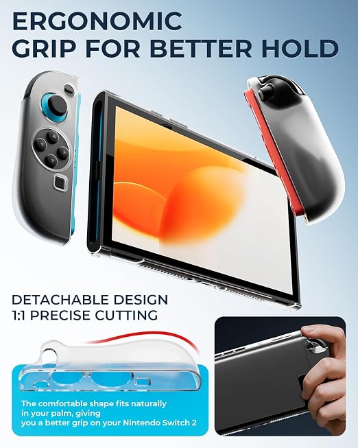 Switch 2 Accessories Bundle for Nintendo, 16-in-1 Game Kit: Carrying Case