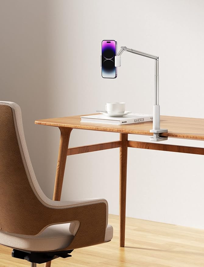JSAUX Phone Holder for Desk and Bed Compatible