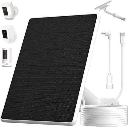 6W Solar Panel for Ring Spotlight Cam Battery & Stick Up Cam Battery,
