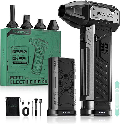 Compressed Air Duster, Ultra-Powerful Electric Air Duster, 000 RPM Premium