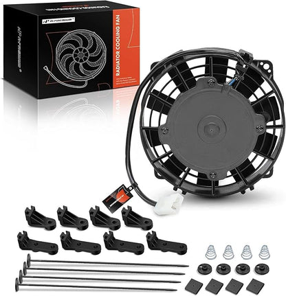 A-Premium 6.5'' 6.5 inch Slim Fan Pull Universal Electric Radiator Cooling Fan