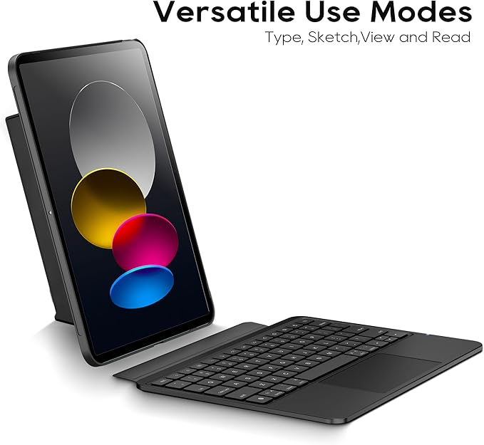 Detachable Keyboard Case for Apple iPad 11th Gen 2025 & iPad 10th Generation: