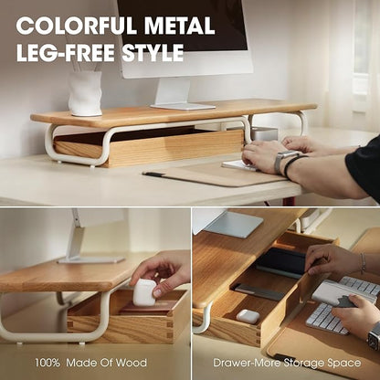 Fenge Dual Monitor Riser, 37 Inch Monitor Stand