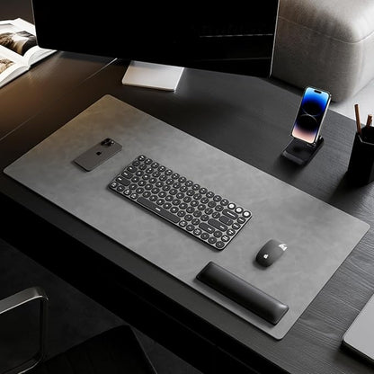 Leather Desk pad for Computer and laptops, Large Mouse pad and Keyboard mat