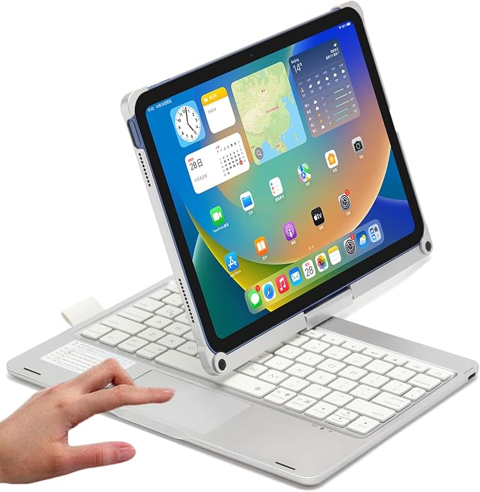 Touchpad Keyboard Case for iPad 11th Gen 2025/iPad 10th Generation 2022