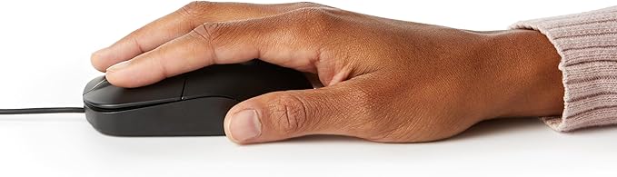 Amazon Basics 3-Button USB Wired Mouse