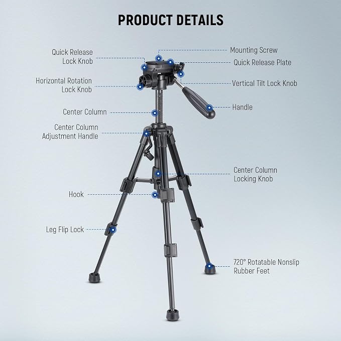 NEEWER Basic Mini Desk Tripod for Camera