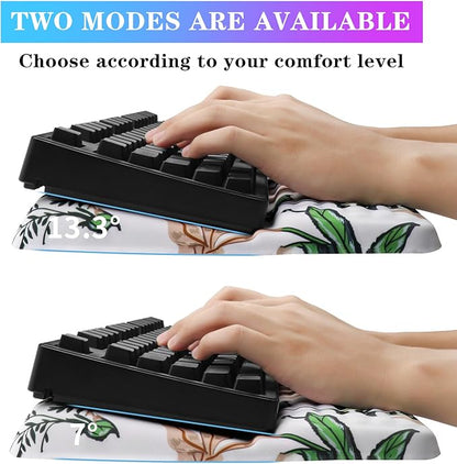 Computer Keyboard Stand with Wrist Rest, Ergonomic Tilted Keyboard Holder