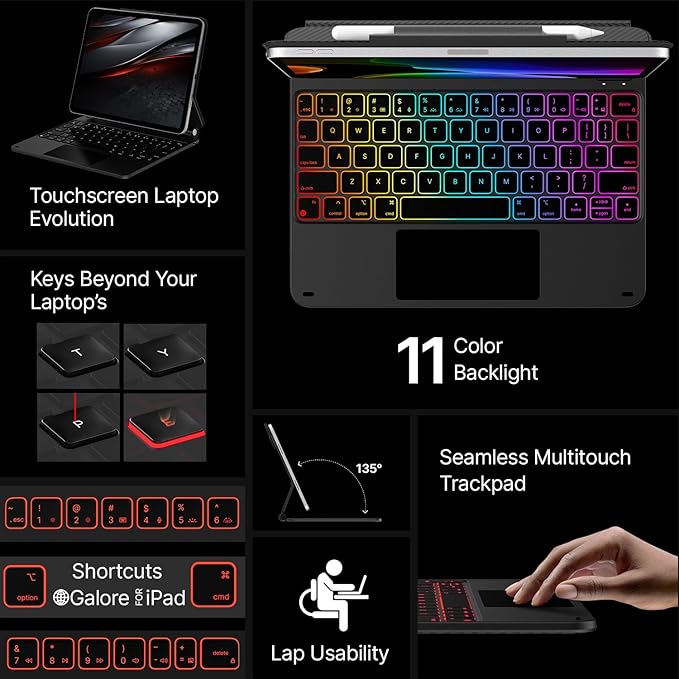 typecase Edge Keyboard Case for iPad Pro 11-inch2024, Magic Keyboard