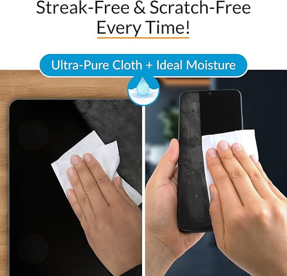 Screen Cleaner Wipes by iCloth – Individually Wrapped – Travel Size –