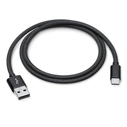 Black USB C Cable for iPhone 16 Charger MFi Certified Woven USB-A to USB-C