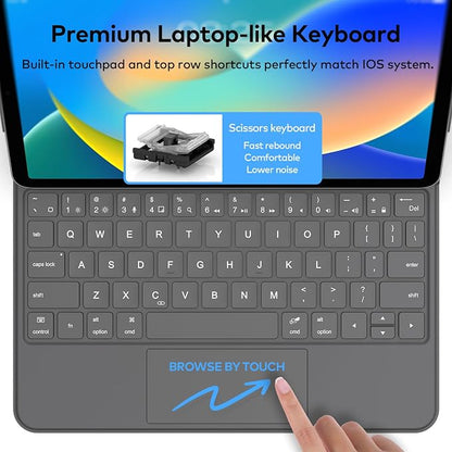 Keyboard Case for iPad 10th Generation 2022 & 11th – Magic-Style Keyboard