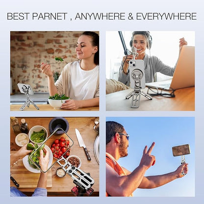 Magnetic Pocket Phone Tripod Foldable Compatible