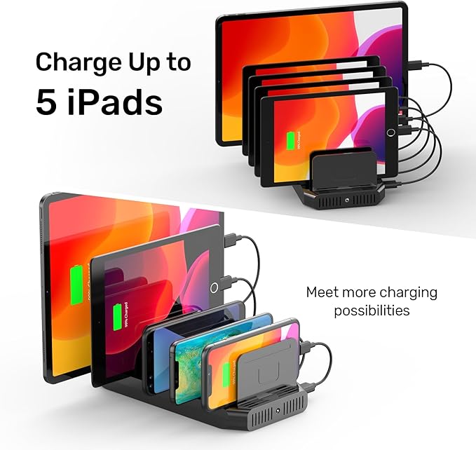 【10PCS】 Unitek Multi Charging Station, 10-Port USB Charger