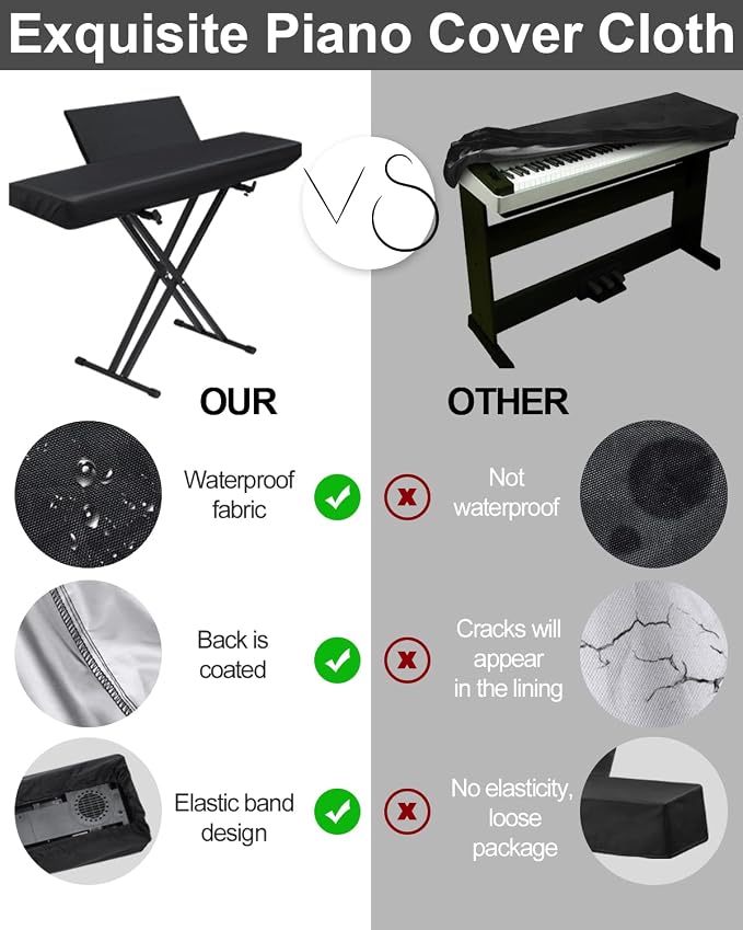 Stretchy Electric Piano Keyboard Covers