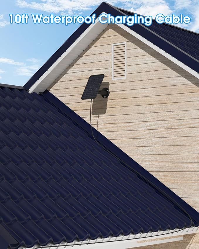 5W Solar Panel for Blink Camera Outdoor, Solar Panel Charger Compatible