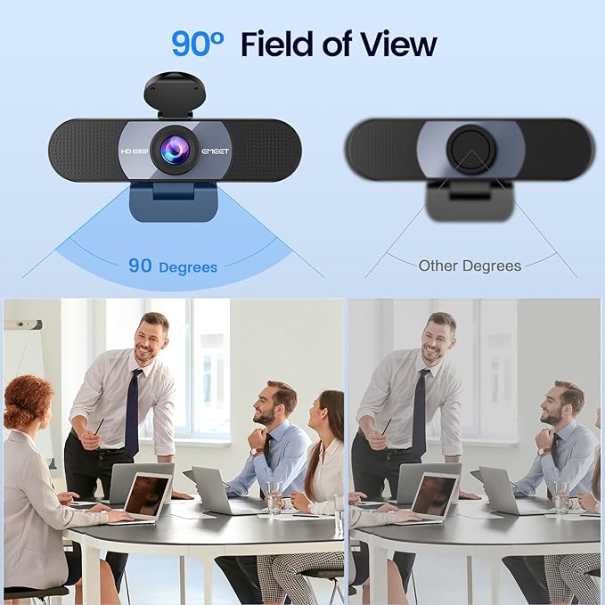 EMEET 1080P Webcam, C960 Web Camera