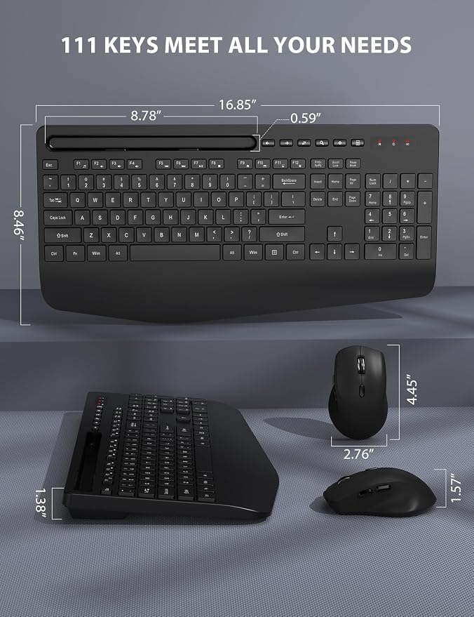 Wireless Keyboard and Mouse Combo