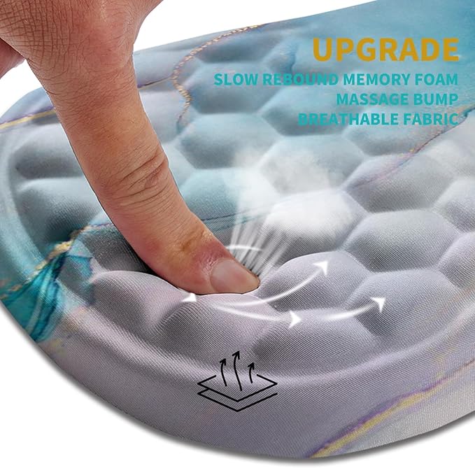Hokafenle Ergonomic Mouse Pad Wrist Support, Wrist Rest Mousepad