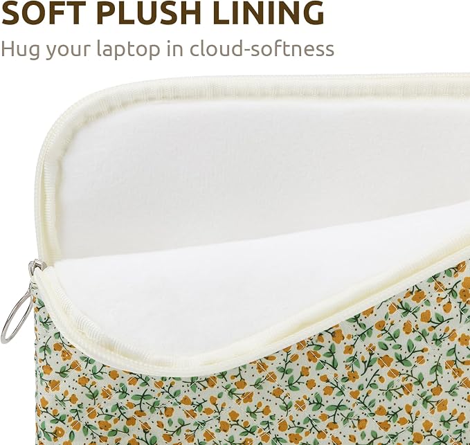 Puffy Laptop Sleeve 13-15.6 Inch Cute Quilted Laptop Protective Case Padded
