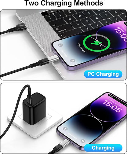 USB C to Lightning Adapter, 4 Pack Fast Charging Data Sync Lightning to USB