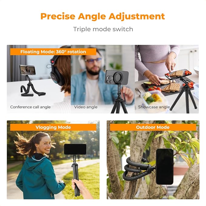 K&F Concept Flexible Tripod, Magnetic Flexible Phone Stand
