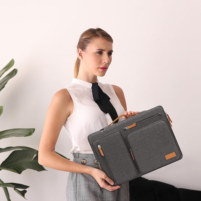 MOSISO 360 Protective Laptop Shoulder Bag, 17-17.3 inch Computer Bag Compatible