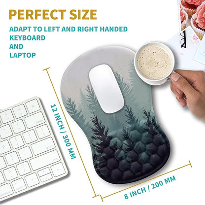 Hokafenle Ergonomic Mouse Pad Wrist Support, Wrist Rest Mousepad