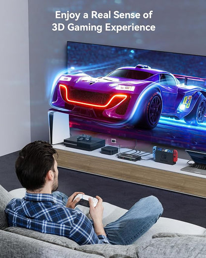 HDMI Switch 5 in 1 Out 4K@60Hz, GANA HDMI Splitter Switcher