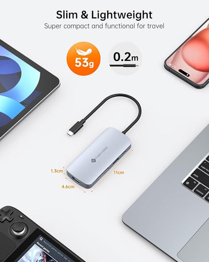 USB C Hub, 9 in 1 USB C Multiport Adapter