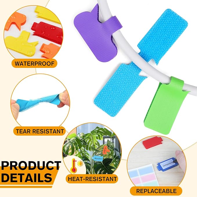 36Pcs Large Cable Labels