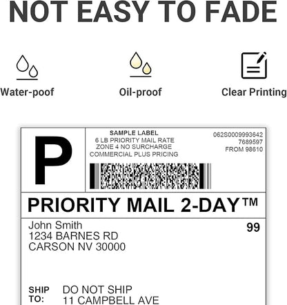 4x6 Thermal Shipping Label, Shipping Address Labels