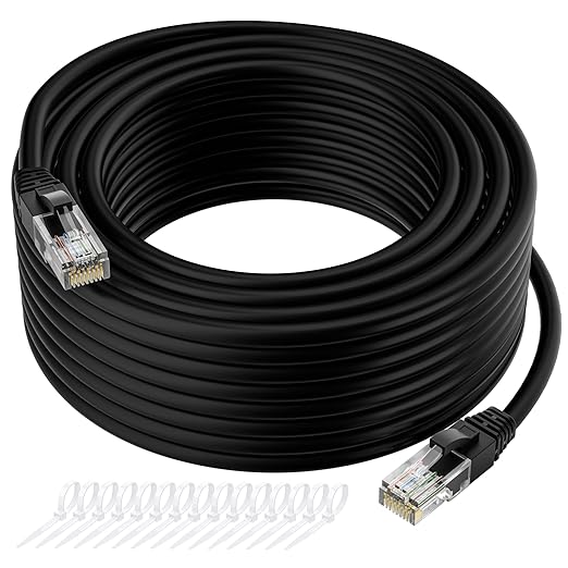 Cat5e Ethernet Cable 125 FT, Long Cat 5e Internet Cable, Standard RJ45 Connector