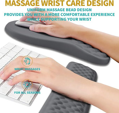 Hokafenle 2 in 1 Ergonomic Mouse Pad Wrist Support & Wrist Rest