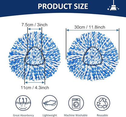 Spin Mop Head Replacements Compatible