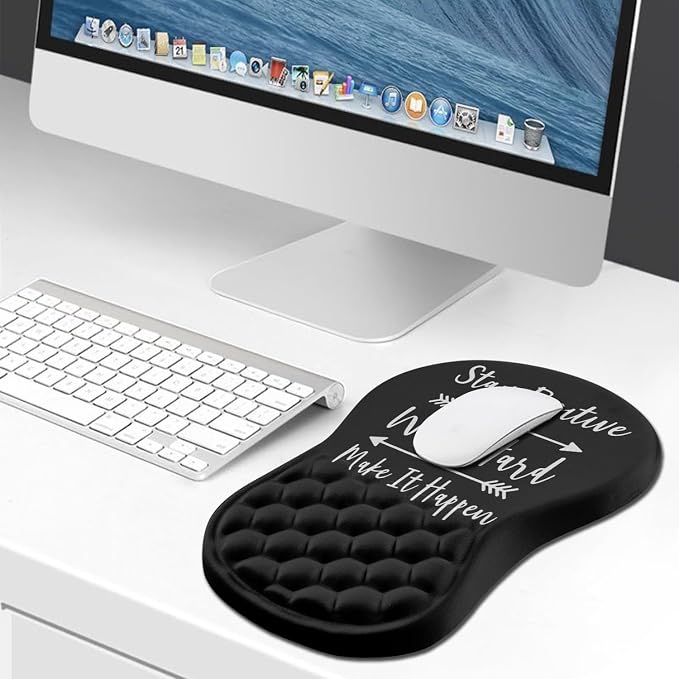 Hokafenle Ergonomic Mouse Pad Wrist Support, Wrist Rest Mousepad